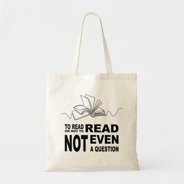 Bolso De Tela Para leer o no leer (Frente)