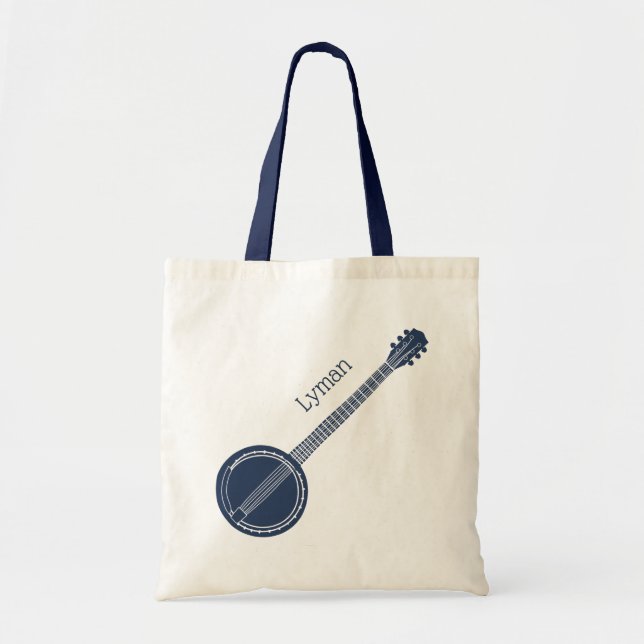 Bolso De Tela Para los jugadores de banjo la Marina Azul persona (Frente)