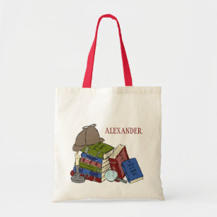 Bolso De Tela Para los lectores Misteriosas Novelas Libros Ilust