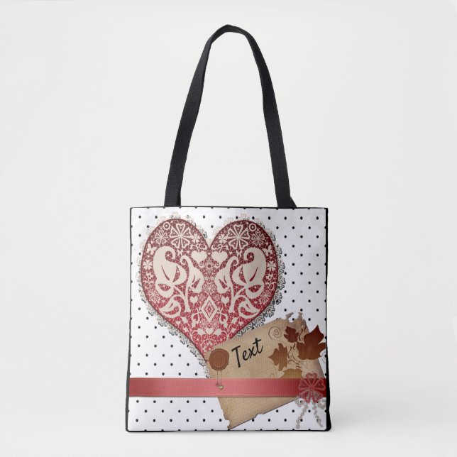 Bolso De Tela Para los seres queridos, amor (Anverso)