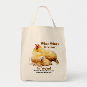 Bolso De Tela Para qué alas esté - va el vegano
