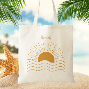 Bolso De Tela Para su sol boho de verano minimalista moderno