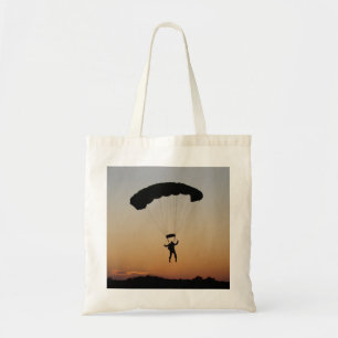 Bolso De Tela Paracaídas de Skydiver en Sunset Sky Diver
