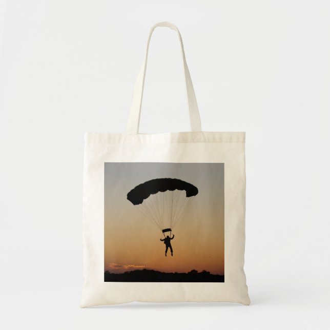 Bolso De Tela Paracaídas de Skydiver en Sunset Sky Diver (Frente)