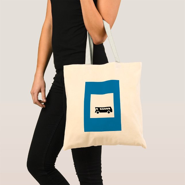 Bolso De Tela Parada de autobuses de transporte público Rótulo T (Subido por el creador)