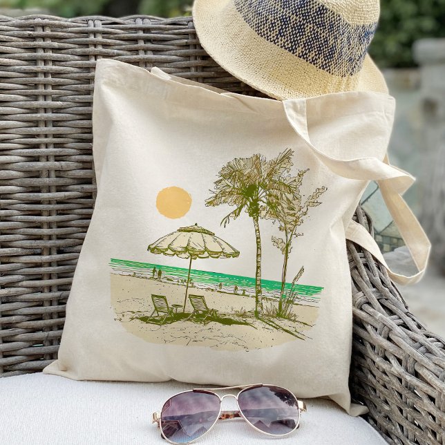 Bolso De Tela Paraguas del Summer Beach Sun Palm Tree (Subido por el creador)