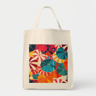 Bolso De Tela Paraguas Retro Día Lluvioso Pop Art