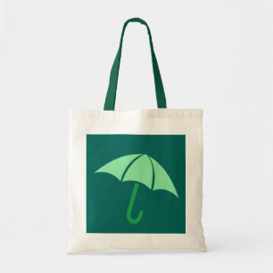 Bolso De Tela Paraguas verde de arte pop