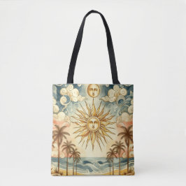Bolso De Tela Paraíso celeste