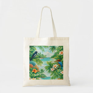 Bolso De Tela Paraíso de Aves Tropicales de las Islas Andamán