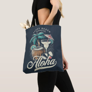 Bolso De Tela Paraíso de la playa de Aloha: vibraciones de veran