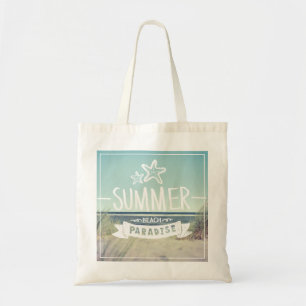 Bolso De Tela Paraíso de la playa del verano