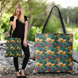 Bolso De Tela Paraíso floral