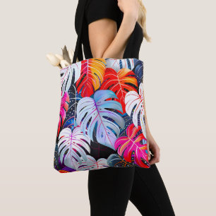 Bolso De Tela Paraíso Jungla Foliage Tropical