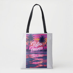Bolso De Tela Paraíso neón de los 80