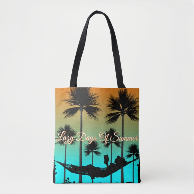 Bolso De Tela Paraíso tropical Beach Style Tote Bag (Anverso)