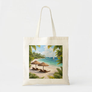 Bolso De Tela Paraíso Tropical Playa Diani