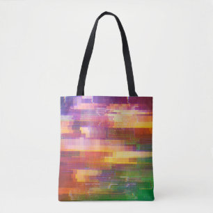 Bolso De Tela Parálisis abstracta: textura de pantalla de prueba