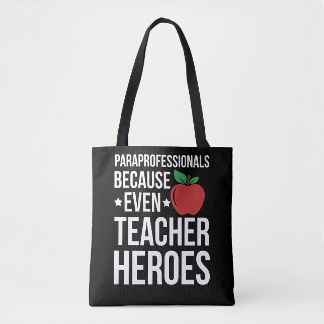 Bolso De Tela Paraprofesional porque incluso el profesor necesit (Anverso)