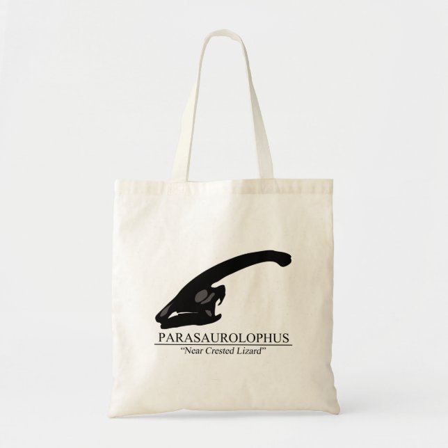 Bolso De Tela Parasaurolophus Skull (Frente)
