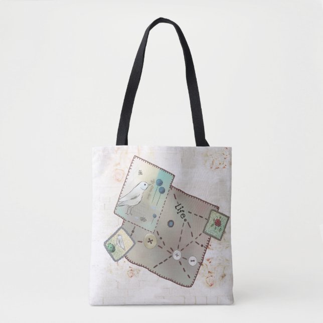 Bolso De Tela Parchan (Anverso)