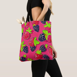 Bolso De Tela Parche de Berry: diseño dulce