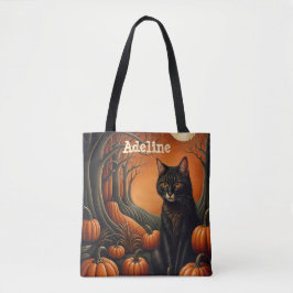Bolso De Tela Parche de calabaza de luz solar Halloween personal