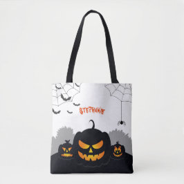 Bolso De Tela Parche de calabaza encorvado
