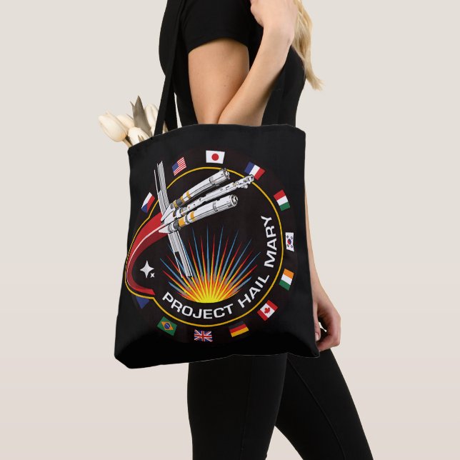 Bolso De Tela Parche de misión espacial (Detalle)