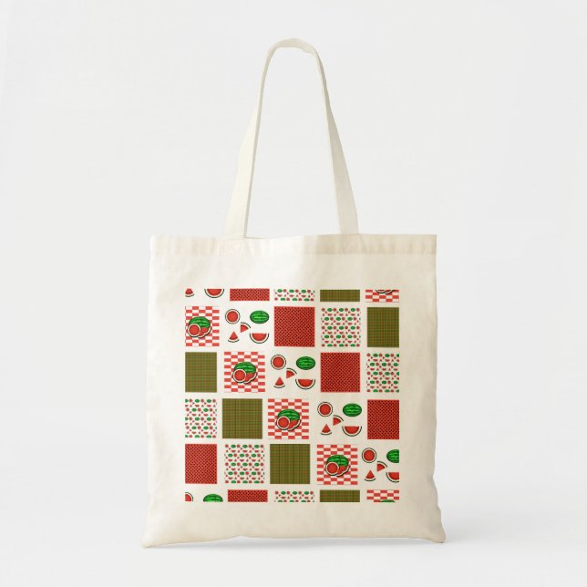 Bolso De Tela Parche de sandía (Frente)