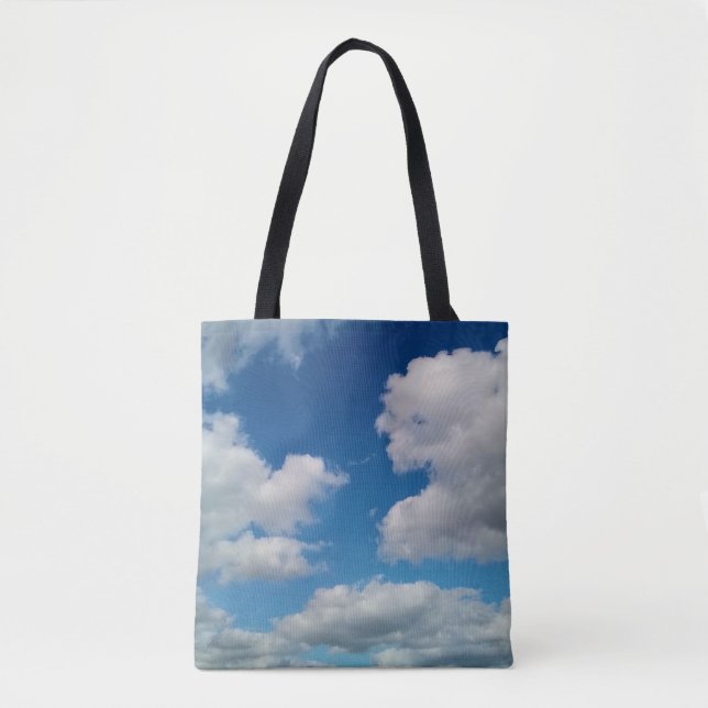 Bolso De Tela Parches blandos de nubes (Anverso)