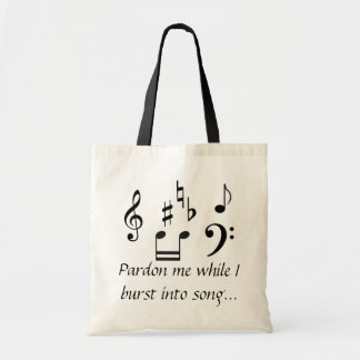 Bolso De Tela Pardon me mientras que estallo en la canción