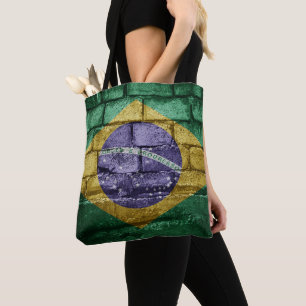 Bolso De Tela Pared de bandera de Brasil