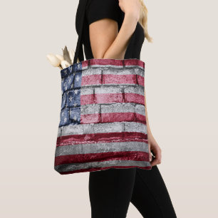 Bolso De Tela pared de la bandera de Estados Unidos