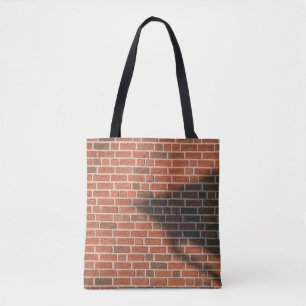Bolso De Tela Pared de ladrillo marrón