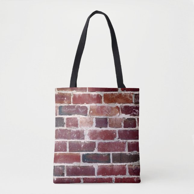 Bolso De Tela Pared de ladrillo marrón (Anverso)