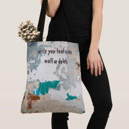 Bolso De Tela Pared de ladrillo pintado de estilo loft