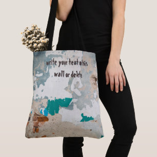 Bolso De Tela Pared de ladrillo pintado de estilo loft