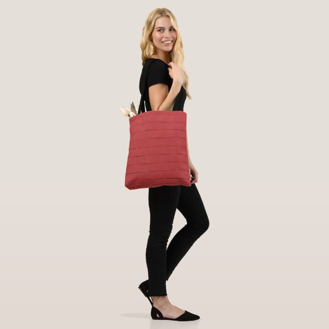 Bolso De Tela pared de ladrillo rojo (Puesto)