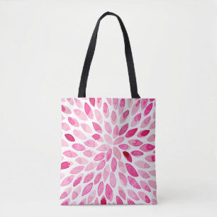 Bolso De Tela Paredes de brocha acuarela - paleta rosa
