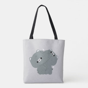 Bolso De Tela Pareja americana de gato Shorthair