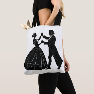 Bolso De Tela Pareja bailarina
