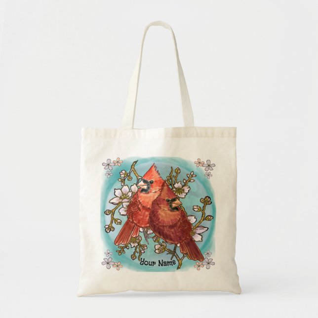 Bolso De Tela Pareja cardinal (Frente)