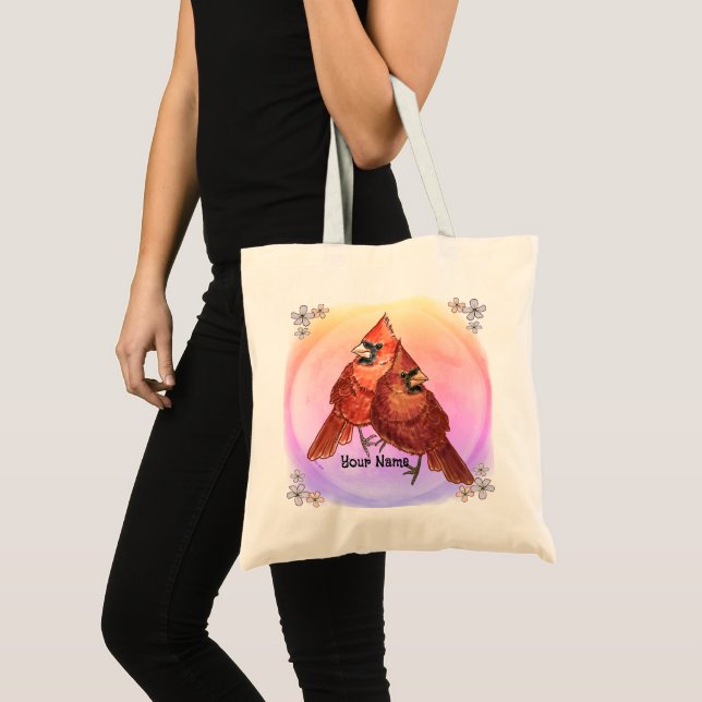 Bolso De Tela Pareja cardinal (Anverso (producto))