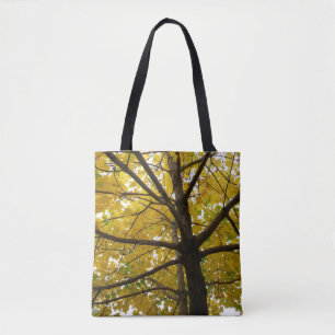 Bolso De Tela Pareja de arce amarillo naturaleza otoñal