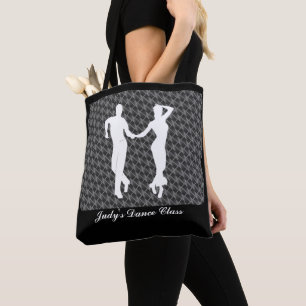 BOLSO DE TELA PAREJA DE BAILE DE MONOGRAMAS