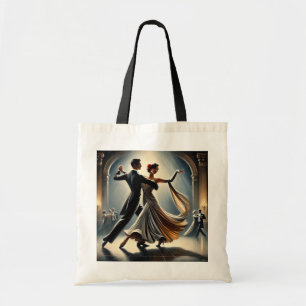 Bolso De Tela Pareja de baile de salón de baile Foxtrot