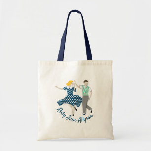 Bolso De Tela Pareja De Baile Swing
