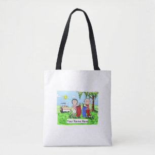 Bolso De Tela Pareja de golf