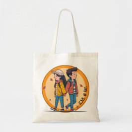 Bolso De Tela Pareja de manos cogiendo la mano caminando juntos 